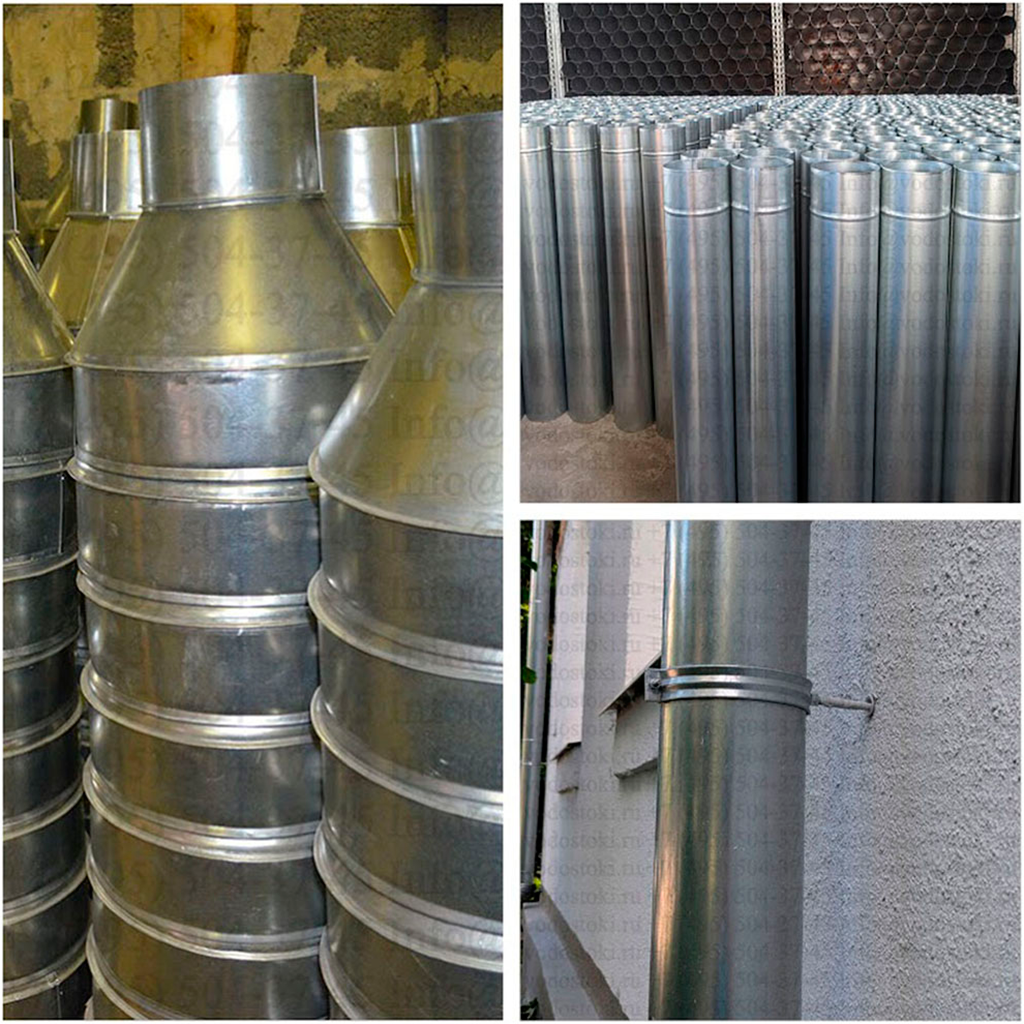 Водостоки оцинкованные в наличии на складе